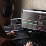 IT specialist configuring cloud-based DevOps environment.