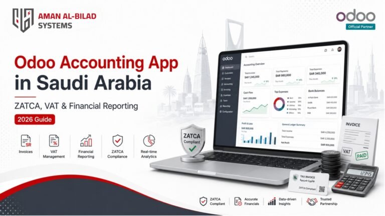 Odoo Accounting App in Saudi Arabia for ZATCA VAT and financial reporting